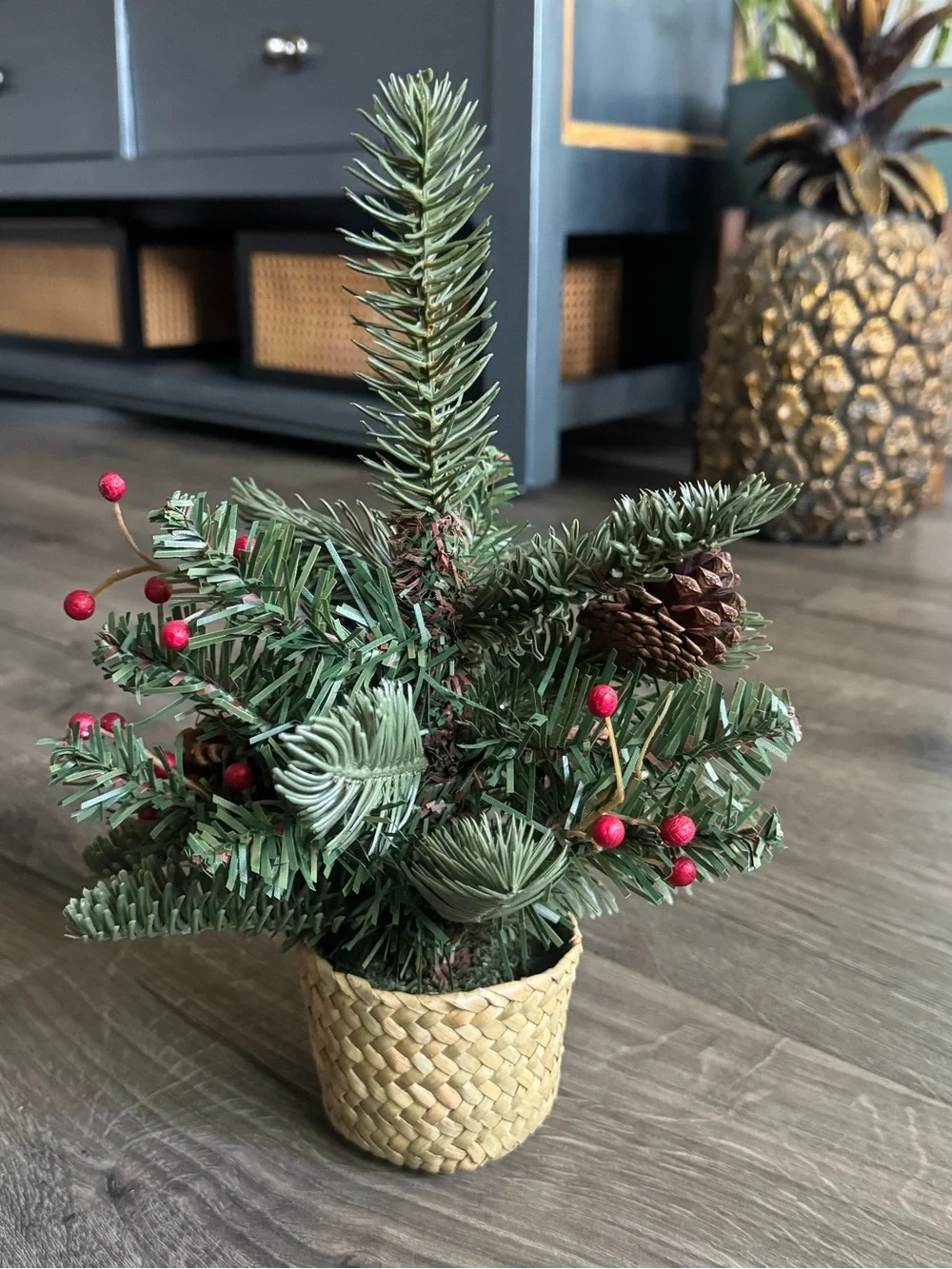 Artificial Miniature Tabletop Christmas Pine Tree